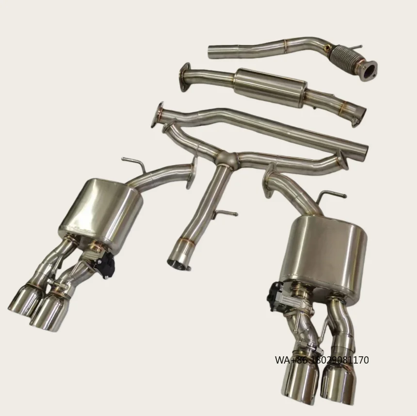 High Quality Exhaust System for  Camry 2.0 Electronic Control Valved Muffler Pipes with 304 Stainless Steel