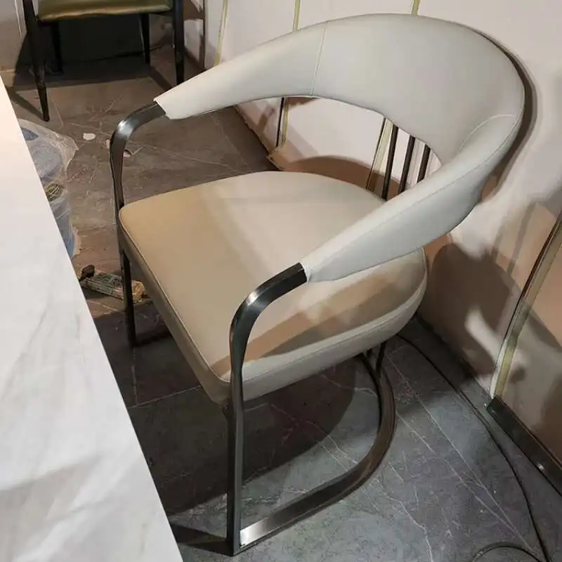 Restaurant Luxury Dining Chairs PU Leather Wedding Ergonomic Salon Dining Chairs Modern Balcony Sillas Comedor Furniture BL50CY
