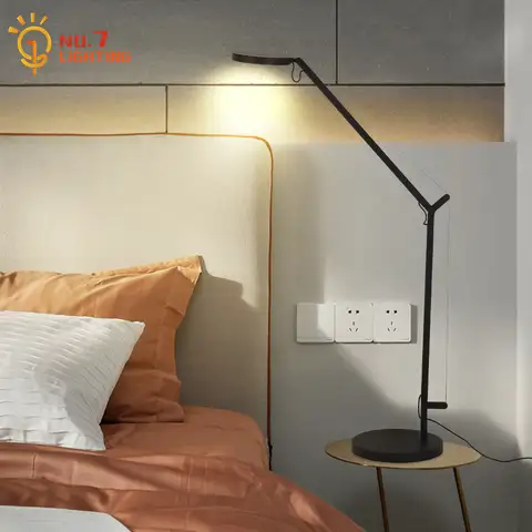 इतालवी डिज़ाइन औद्योगिक मैकेनिकल आर्म ब्लैक टेबल लैंप आयरन आर्ट डेकोरेटिव डेस्क लाइट बेडरूम स्टडी लिविंग/मॉडल रूम किचन 8 best sales काला टेबल लैंप - №6