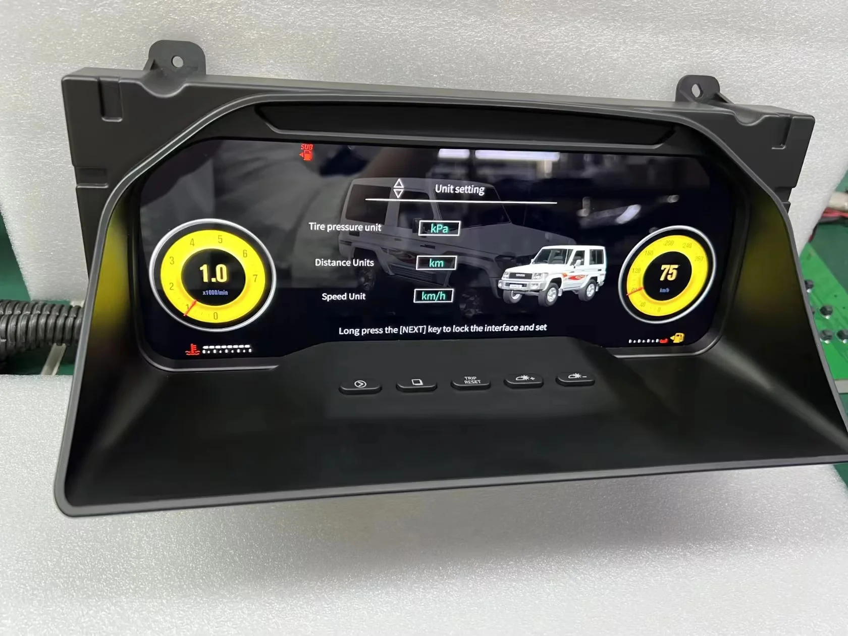 12.3" LCD Car Digital Dashboard For Toyota Land Cruiser LC70 LC75 LC76 LC79 2007-2021 Instrument Cluster Meter Cockpit Panel view 6