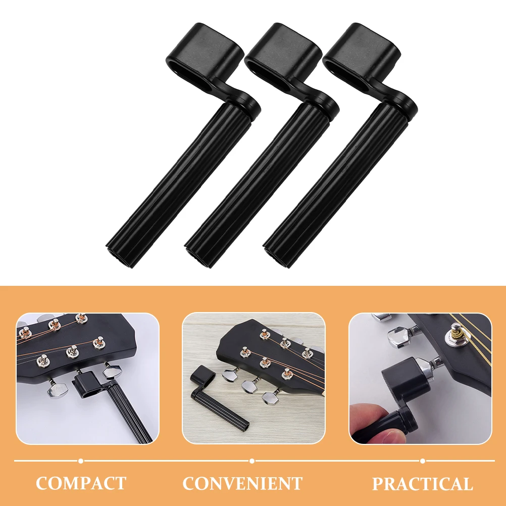 

3 Pcs Guitar Stringer Peg Winder Part Replacement Manual Instrument Supply Tools
