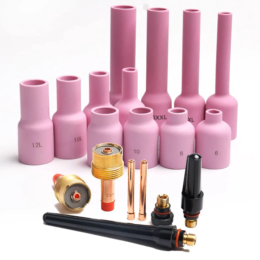 

Tig Long Nozzle Large Gas Lnes Ceramic Cup For WP9/20/17/18/26