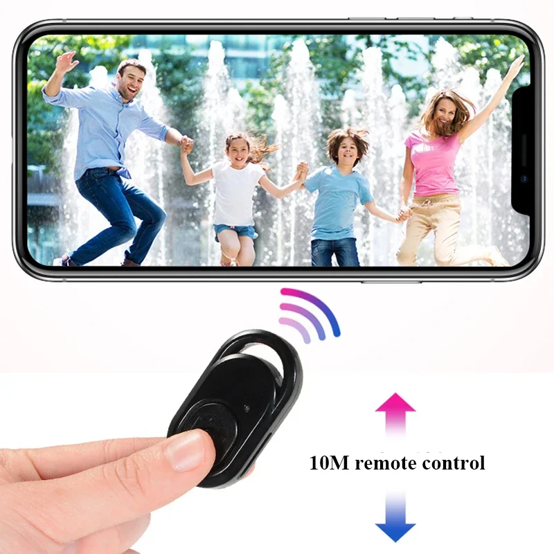 1 PCS Black Wireless Bluetooth self-timer selfie stick Shutter Release Wireless Remote Control for for IOS Android