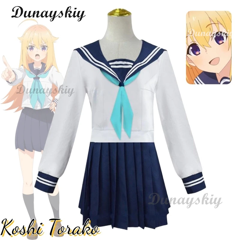 

Koshi Torako Shikanoko Nokonoko Koshitantan Anime School Uniform JK Disguise Halloween Party Sailor Suit Skirt Koshi Torako