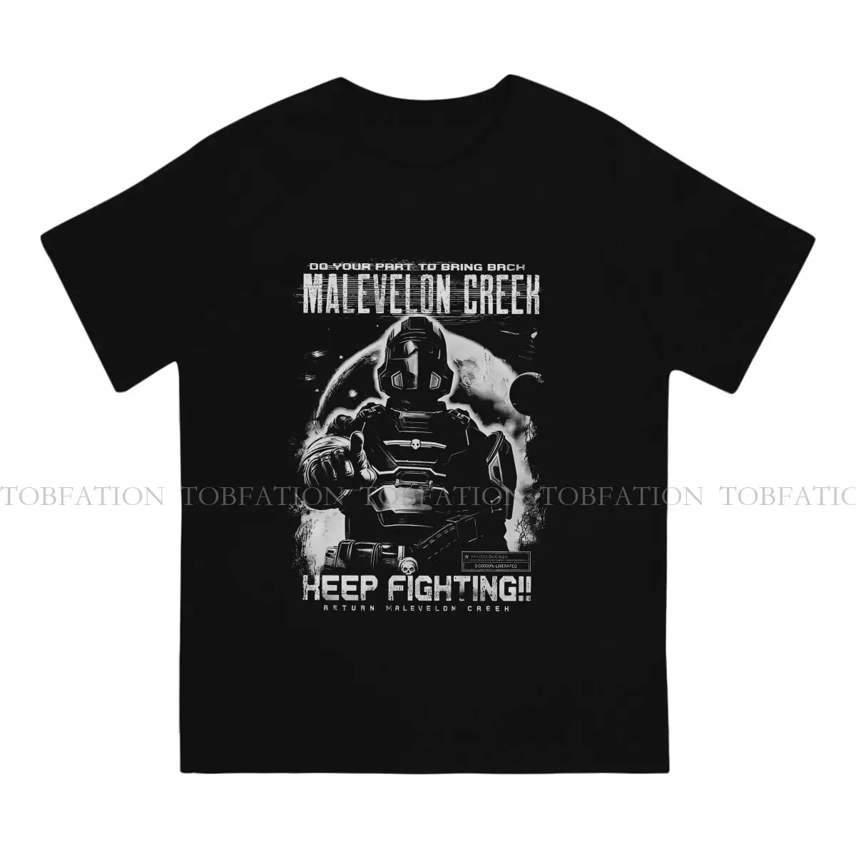 Back To  Malevelon Creek  Fanart Round Collar TShirt Helldivers Game Pure Cotton Classic T Shirt Man's Tops New Design