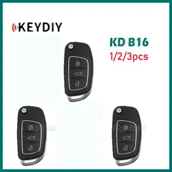 1/2/3pcs KEYDIY KD B16 Universal Remote Car Key 3 Buttons Remote Control for Hyundai Style for KD900/KD-X2/KD-MAX Key Programmer