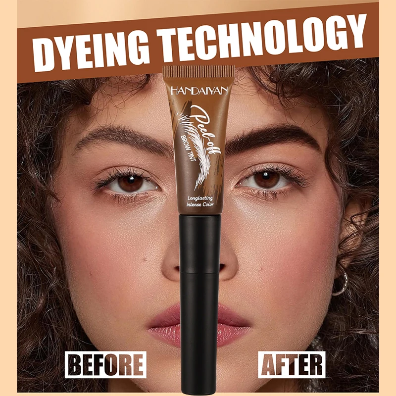 Crème de teinture pour sourcils, Gel de teinture pour sourcils, imperméable, longue durée, zéro dommage, tatouage, sourcils tridimensionnels