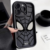 Marvel Spider Man Plain Multistep TPU Phone Case For iPhone 16 15 14 13 12 11 Pro Max XR XS 7 8 Plus Soft Silicone Cool Cover