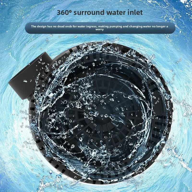 Fish Tank Vertical Variable Frequency Pumping Pump Koi Fish Pond Bottom Suction Submersible Pump Rockery Circulation Water