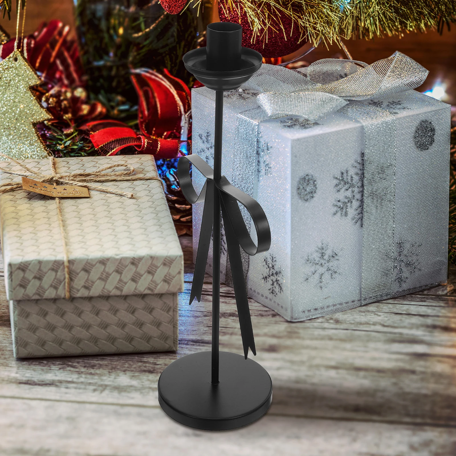 Holiday Menorah Decoration Holder Stand for Dining Desktop Holders Events Weddings Iron Centerpiece Table