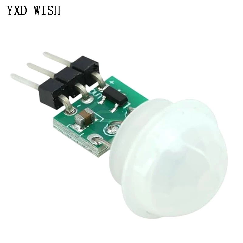 10개 AM312 미니 피로전기 PIR 인체 감지 센서 모듈 PIR 적외선 IR 센서 바디 수동 모션 적외선 IR 감지기 센서