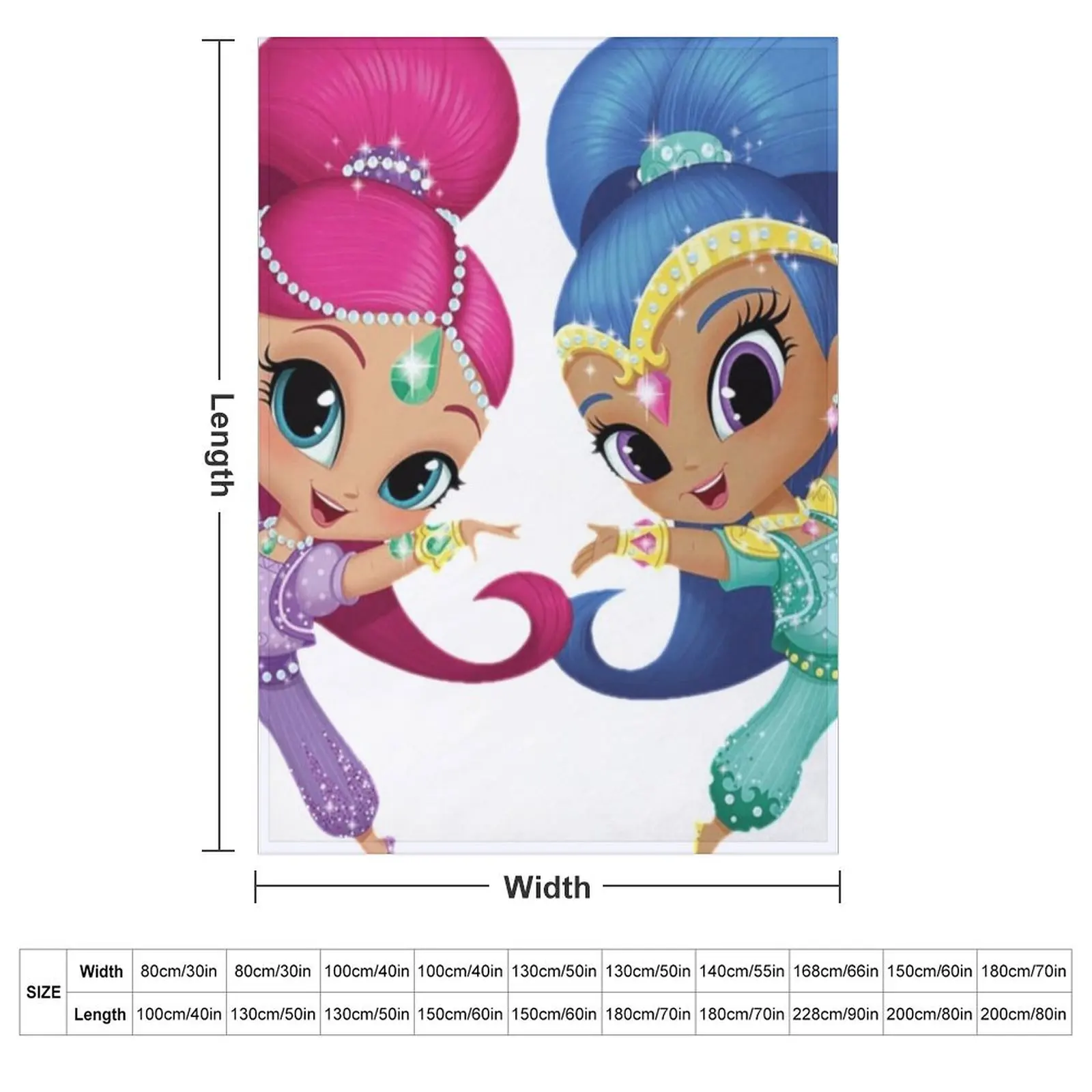shimmer and shine pillow Throw Blanket warm winter Designers Tourist Decoratives Blankets Sofas Of Decoration Single Blankets
