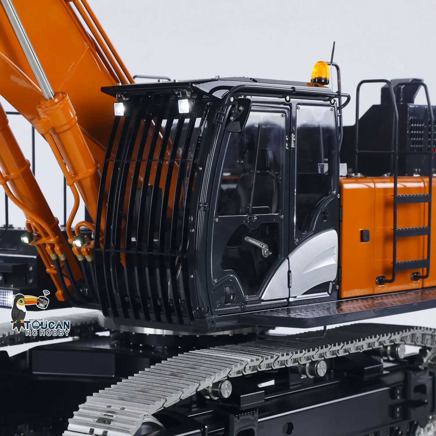 米国株 LESU 490 1/14 RC油圧ショベルカー モデル Aoue ZX490 メタルリモコン重機 6CHバルブライトおもちゃモデル