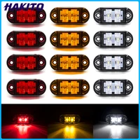 Luces LED laterales de advertencia para coche, luces externas para remolque, camión, color amarillo, blanco y rojo, 6x, 8x, 10x 12V, 24V