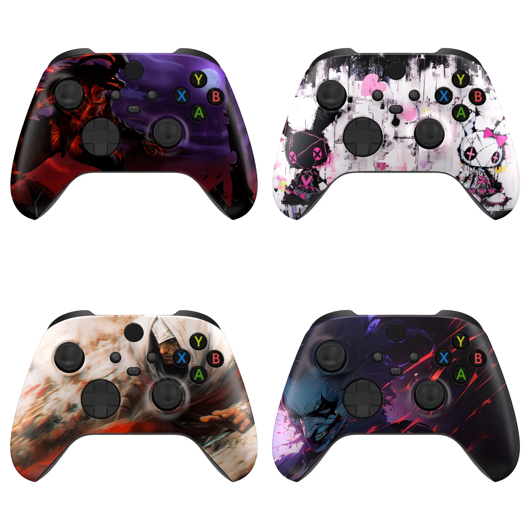 Extreme rate Custom Pattern Part Frontplatte, Soft-Touch-Griff Front gehäuse Shell Case für Xbox Serie X/S (Xbox Core) Controller