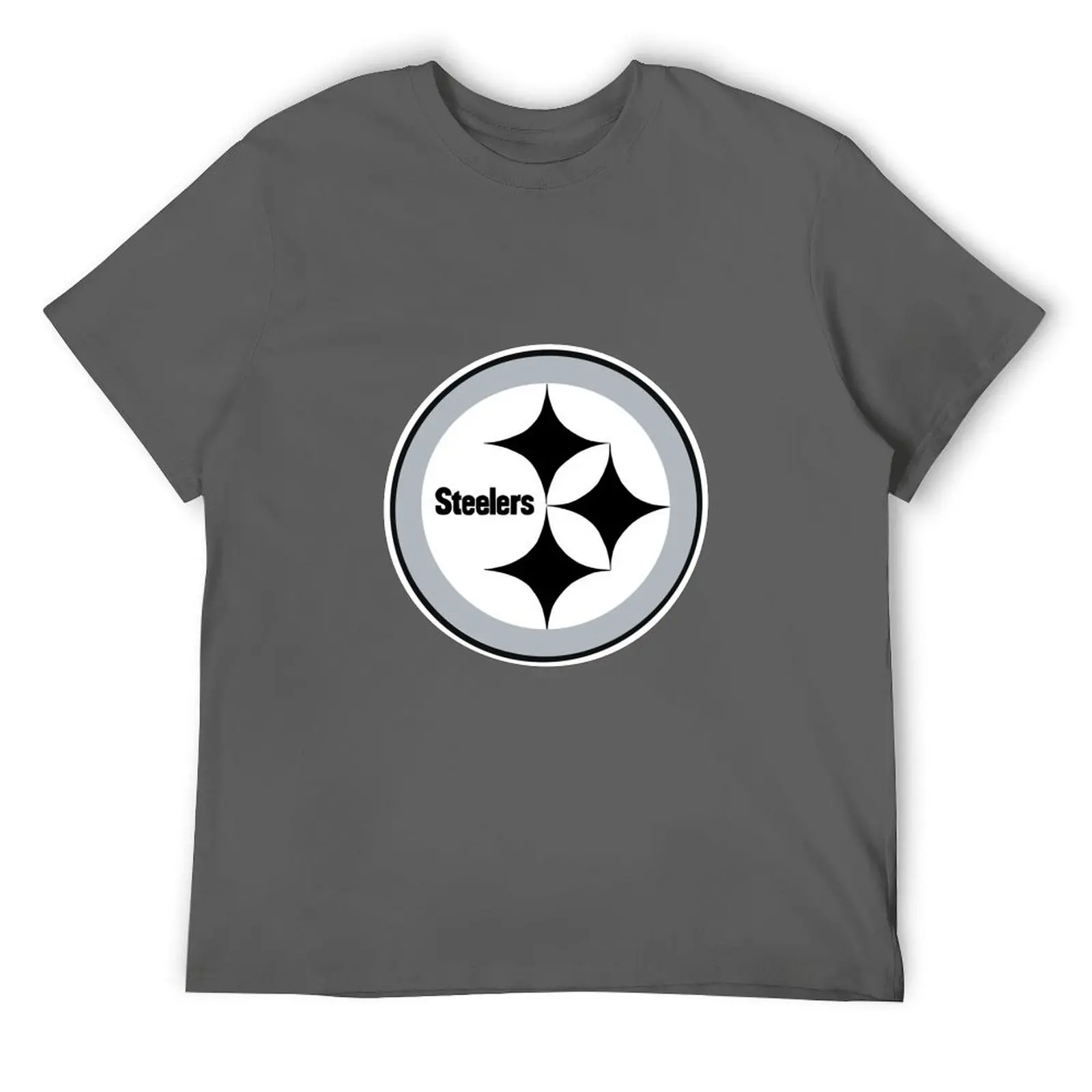 

Black and White Steeler Logo T-Shirt anime tshirt plus sizes cotton t shirt men