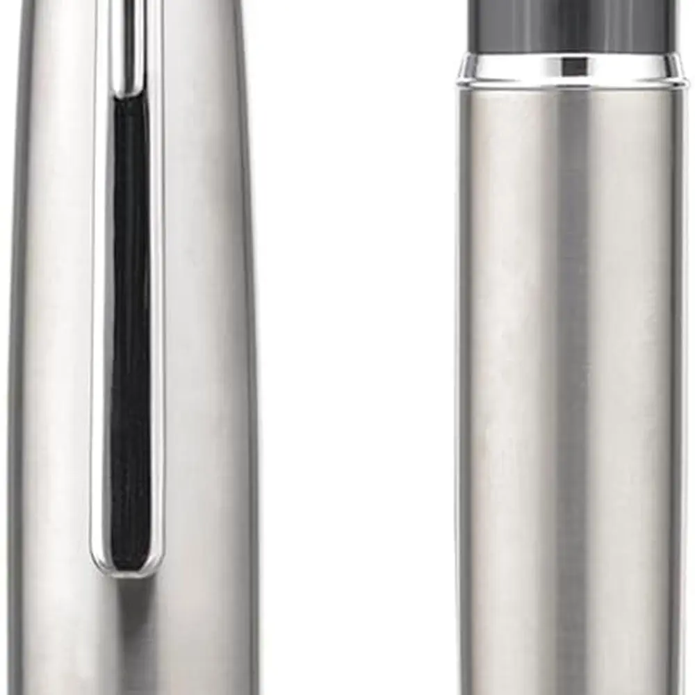 

Titanium J16 Fountain Pen with Jowo Flexible Fine Nib, Piston Filler, Ink View Window, Wrench & Box