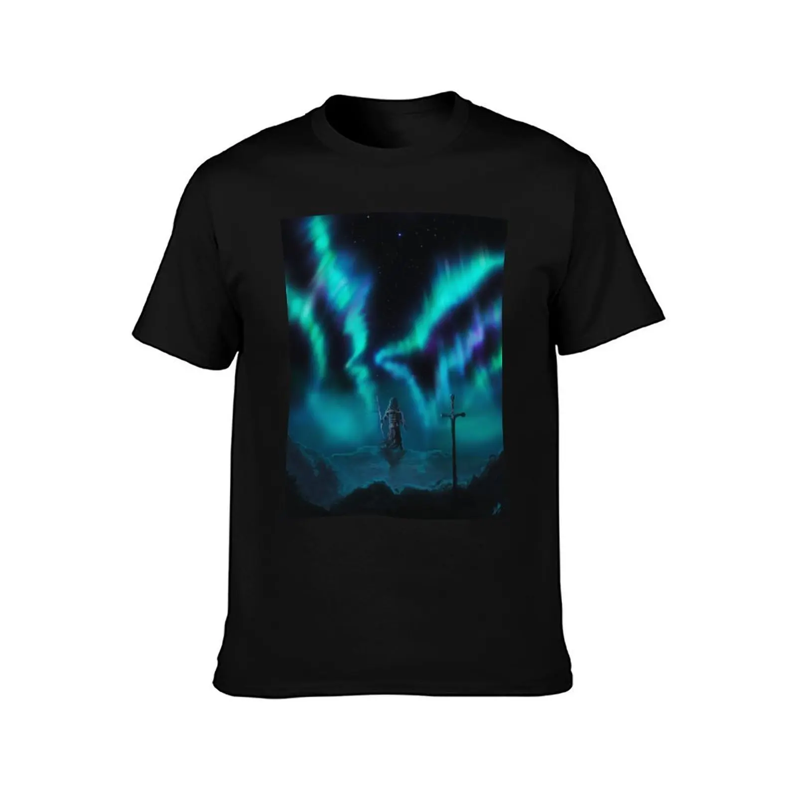 Ace of Swords T-Shirt Simple Solid Color Crew Neck Tee