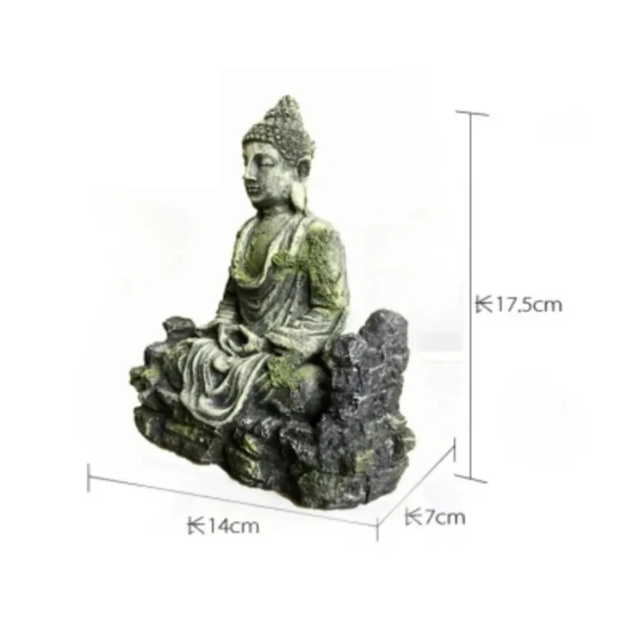 Fish Tank Aquarium Decor Ancient Buddha Lighthouse Statue for Fish Tank Aquarium Ornament Accessories Aquarium Castle
