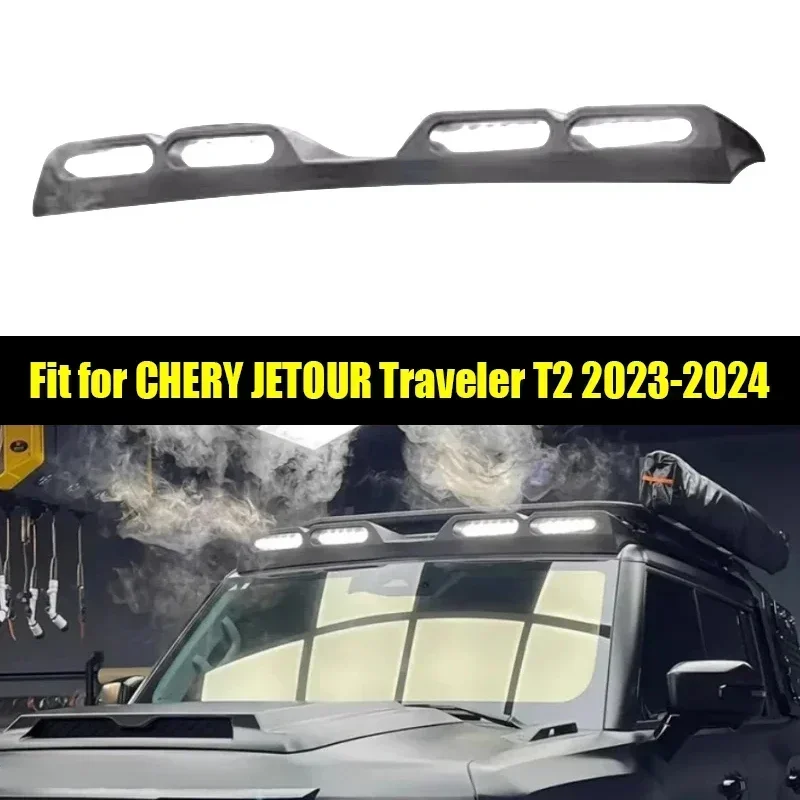 New! Car Roof Spotlight Suitable for Jetour Traveller T2 2023 2024 Off-road Defender Style LED Searchlight Car Exterior Trim Par