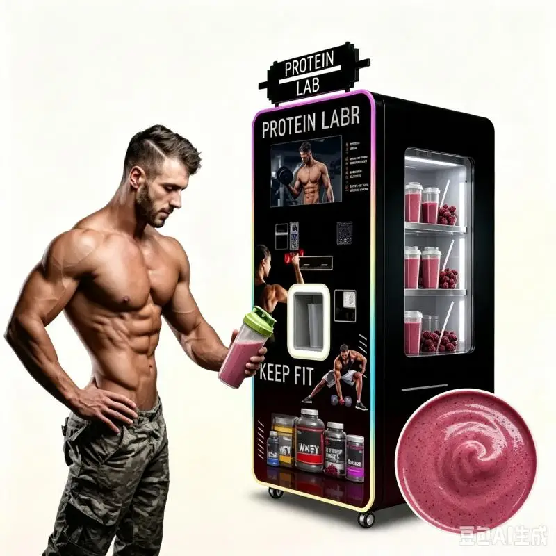 Automatic Protein Shake Vending Machine Customized Self Service Nutrition Drink Machine Smart Mixing Technology Commercial Use