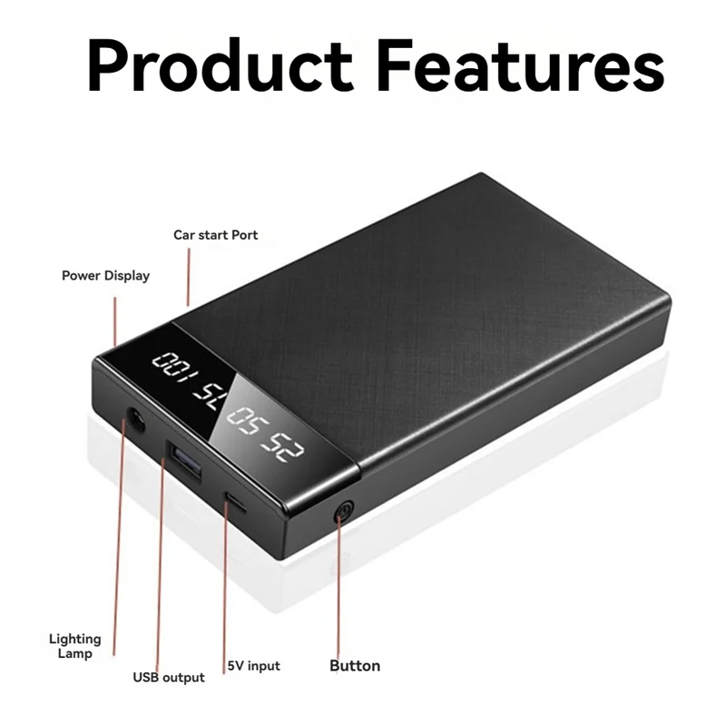 

A03Z-6000Mah 12V Universal Car Jump Starter Power 200A Portable Emergency Starter Power Car Emergency Portable Power Source