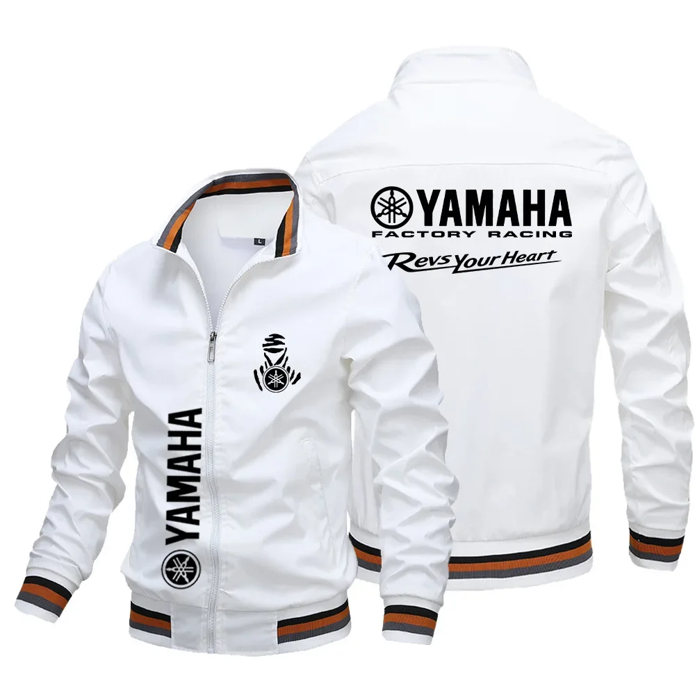 YAMAHA Racing logo motorcycle racing team competition 2026 new men's outdoor sports hooded zipper windproof Summer autumn jacket