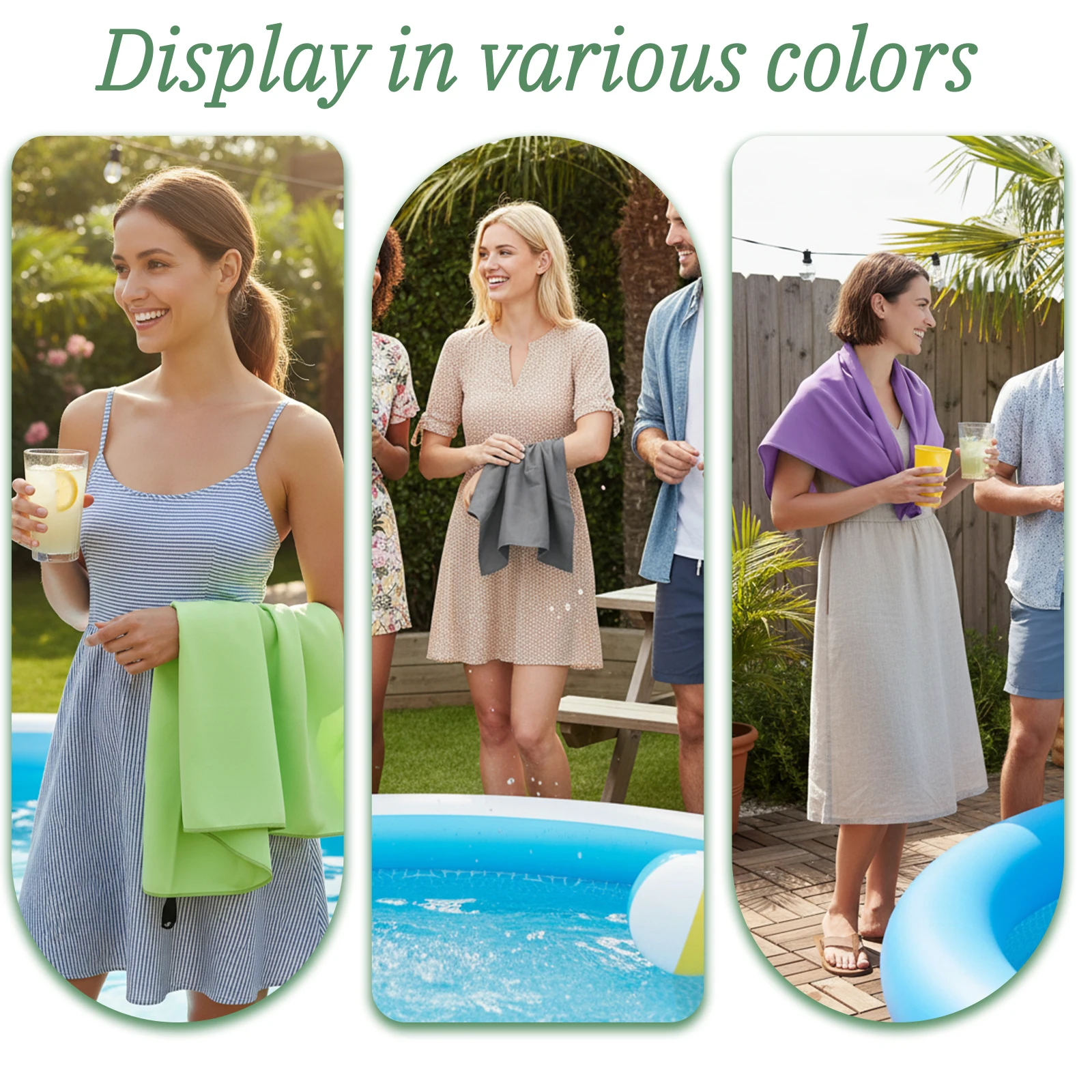 Ultra-Lightweight Quick-Dry Sports Towel Absorbent Bath Beach Towel for Travel Pool Yoga Camping - Perfect for the Bathroom
