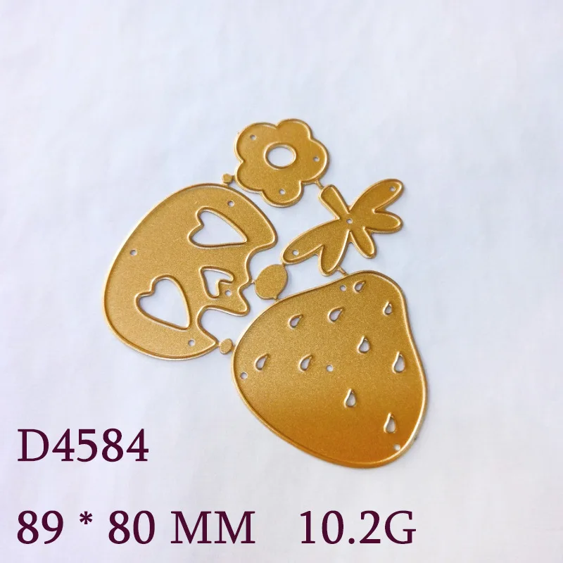 KLJUYP Skeleton Strawberry Metal Cutting Dies Stencils for DIY Scrapbooking/album Decorative Embossing DIY Paper Cards - view 5