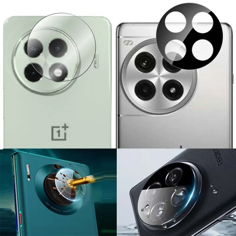 واقي عدسة الكاميرا OnePlus Ace 5 Pro 13، طبقة عدسة من الزجاج المقسى، غطاء زجاجي متكامل، تغطية سوداء