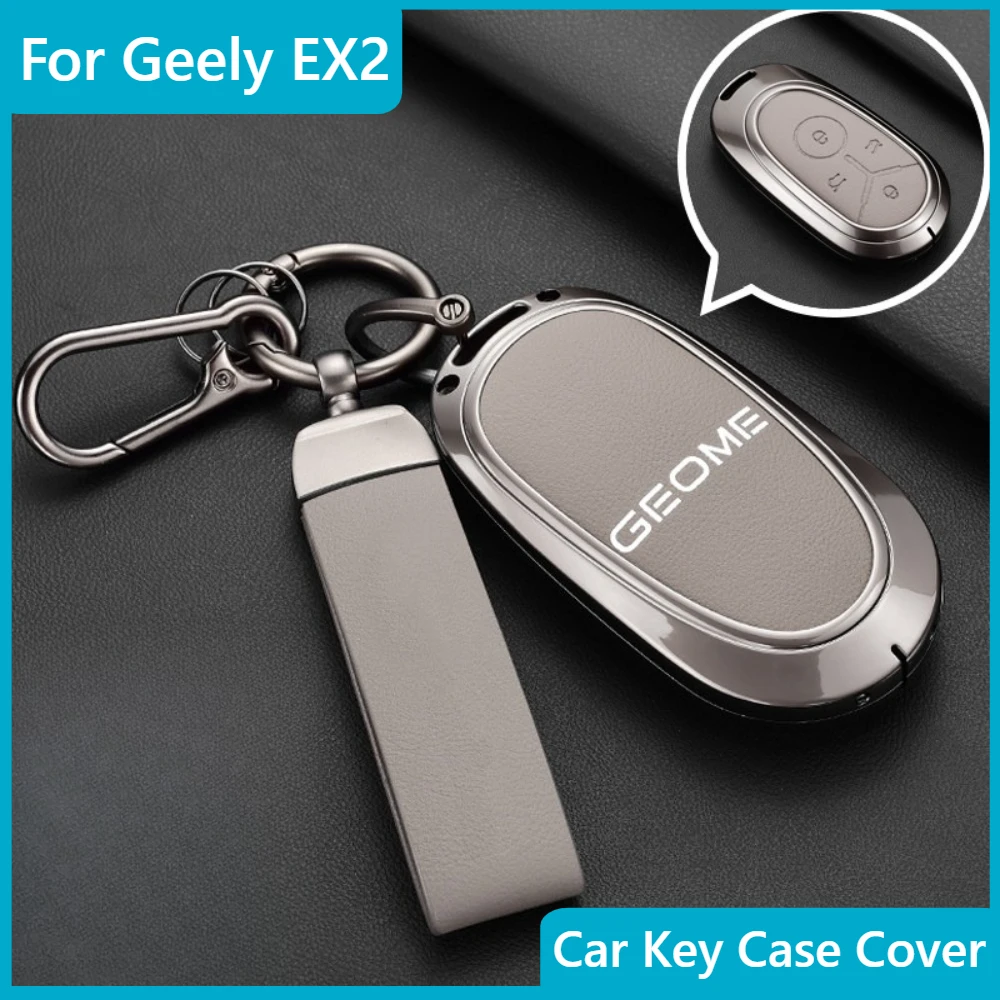 For Geely EX2 Car Key Case Cover Full Wrap Anti Scratch Car Key Holder Automobile Smart Key Protector Shell Interior Accessories