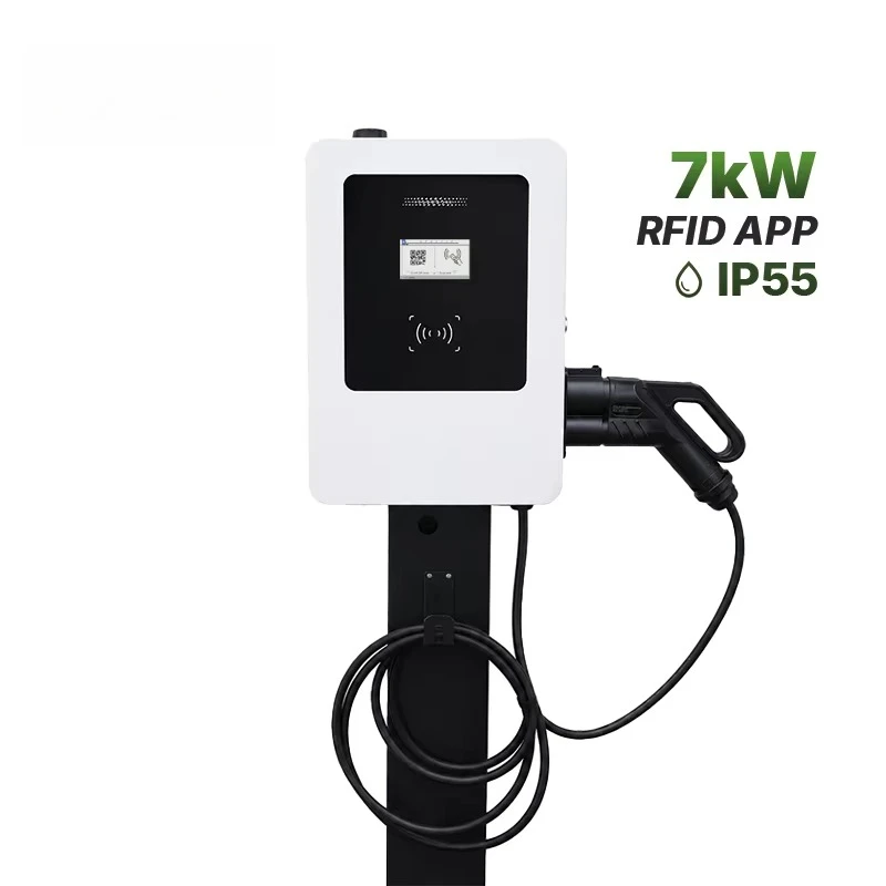 New Arrived Custom POS Payment Logo 5-inch Touch Screen LCD Display Charger 7kW DC Fast Charging Station CE Certified