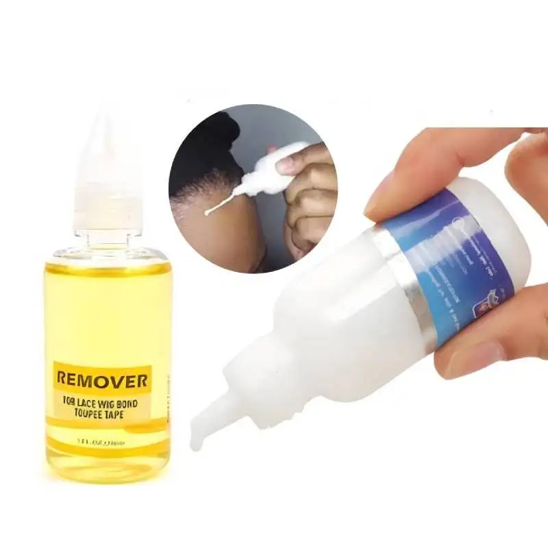 

Wig Glue and Remover Kit Set Lace Glue Adhesive Remover for Lace Wig Extra Strong Waterproof Hair Bonding Glue and Tape Remover