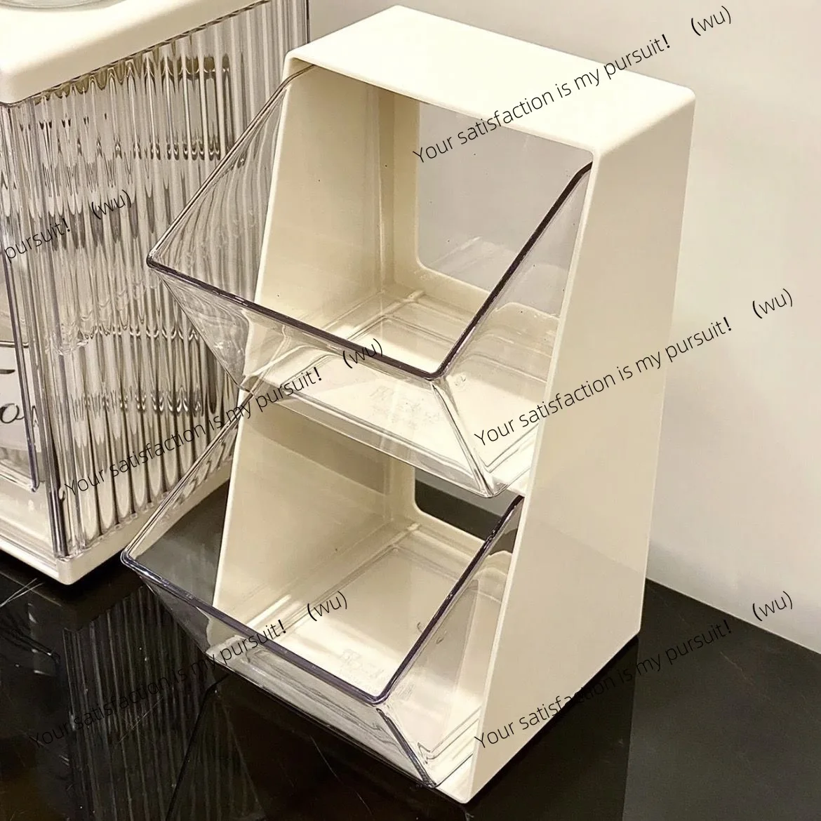 

Tea bag storage box Office tea room Desktop coffee Capsule storage rack Bar instant transparent rack