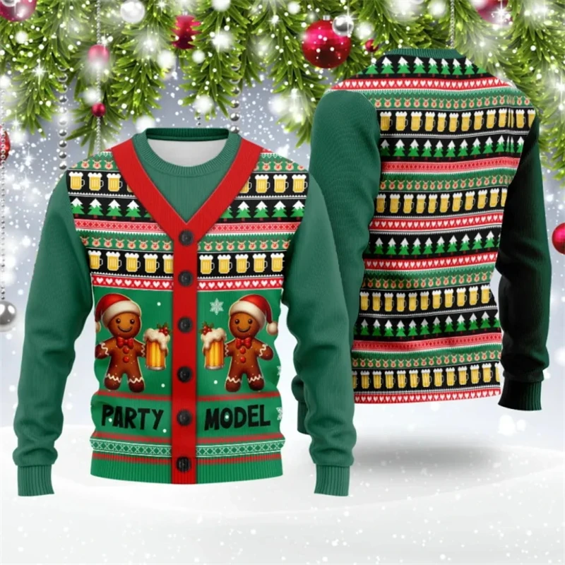 Thumbnail 4 - #94 Latest Mens Print Sweaters Offers