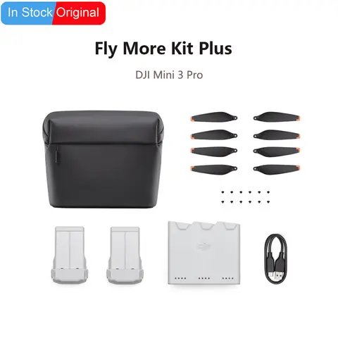 Original DJI Mini 3 Pro Fly More Kit Plus/Intelligent Flight Batteries/Two-Way Charging Hub/Propellers/Shoulder Bag Accessories