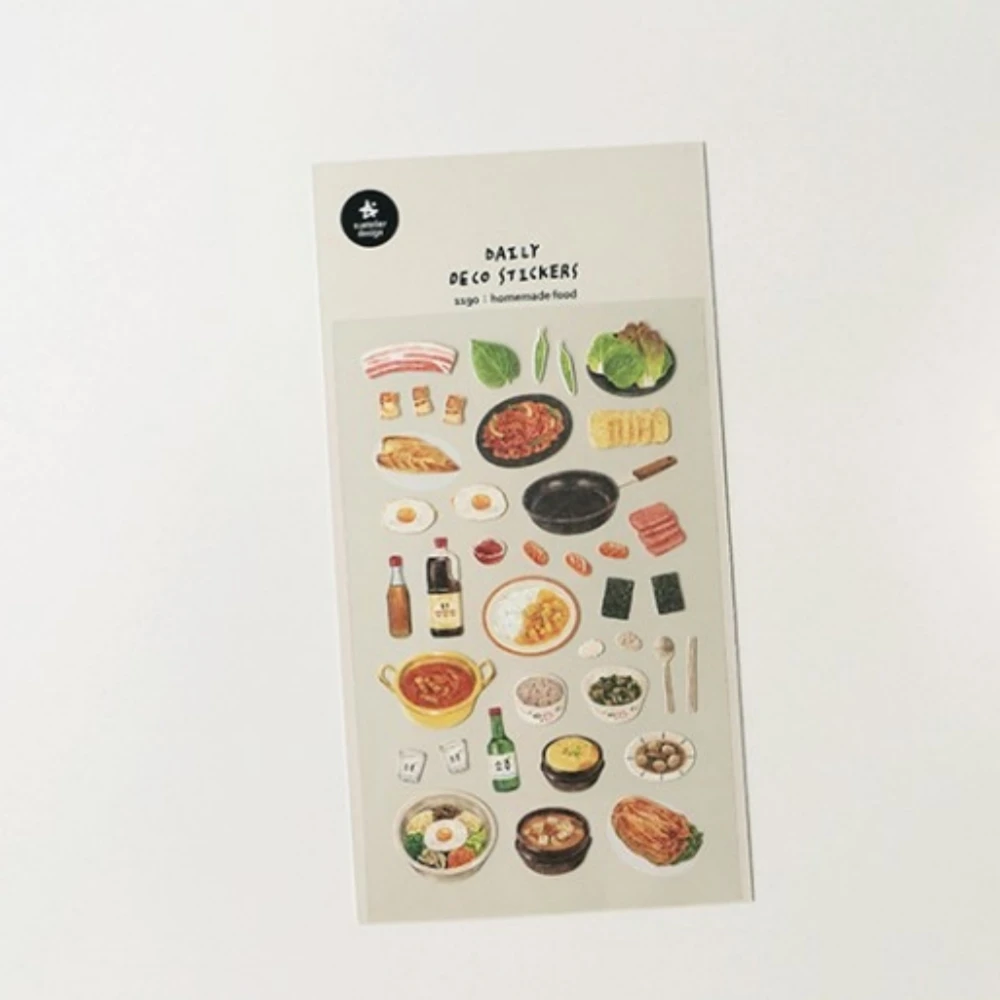 Korean Import Original Suatelier Homemade Food Stickers Paper Scrapbooking Diy Journal Stationery Sticker Art Dec Supplies 1190