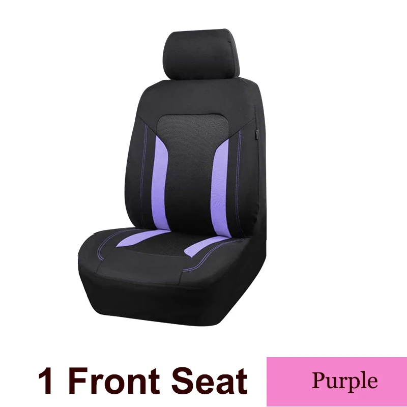 Universal Mesh Car Seat Cover Set Voiture Accessories Interior Unisex Fit Most Car SUV Track Van With Zipper Airbag Compatible