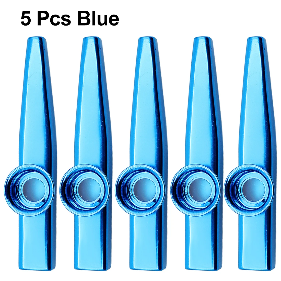 10/20 Stuks Kazoo Metalen Kleurrijke Kazoos Orff Muziekinstrumenten Fluiten Membraan Mond Kazoos Gitaar Mate Lichtgewicht Kazoo - afbeelding 1
