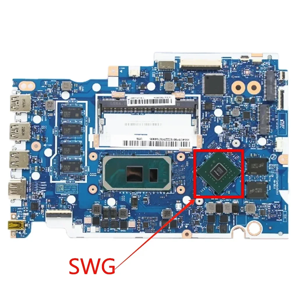 NM-D031 Placa-mãe portátil para Lenovo, Ideapad 3-15IIL05, UMA, Placa-mãe com CPU I7-1065G7, SWG RAM:4G, FRU 5B21B36560 5B20S44270