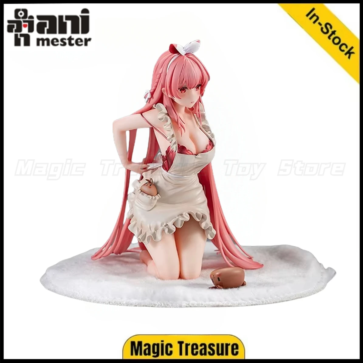 

【В наличии】Оригинальный фартук AniMester с белым кроликом Rosu, версия 1/7, масштабная фигурка, игрушки, подарки