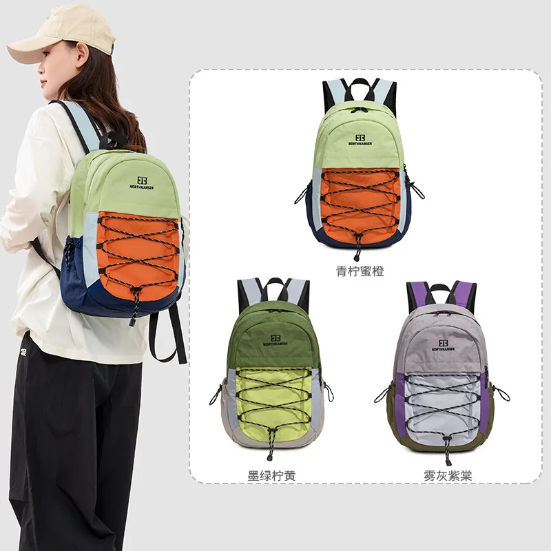 Sports Bag Student Colorblock School Backpack Backpack Outdoor Mountaineering Gym Bag Casual Versatile Fashion Backpacks