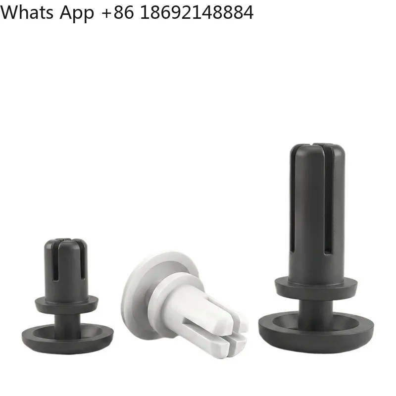 White Nylon Rivets Black R-Type Insulating Plastic Expansion Rivets for PC Board Fixing Buckle Pressing Core Rivets