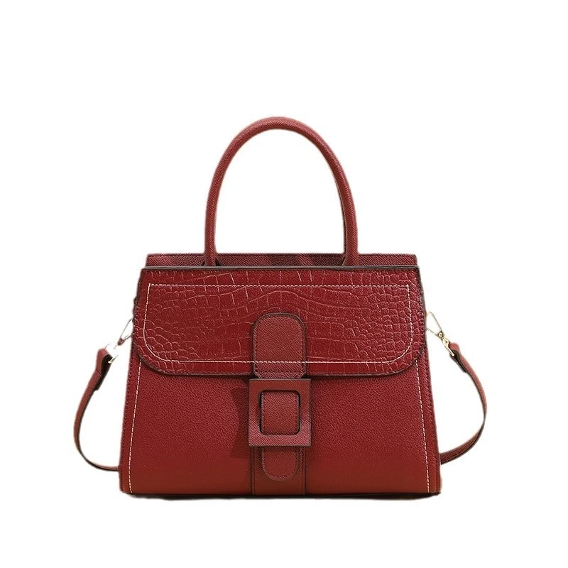 

Handbag Crocodile Pattern Chic Mom Commuter Large Capacity Shoulder Crossbody Purse