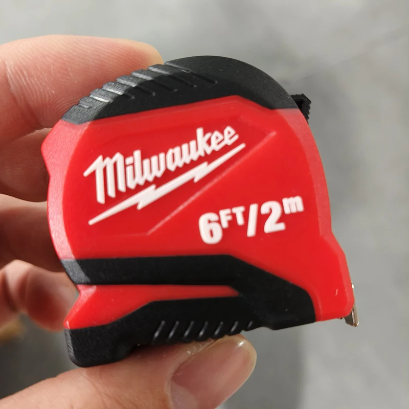 Milwaukee 48-22-1706 6ft/2m Keychain Tape Measure Delicate Small Pendant Carry-on Key Buckle Ornament Gift Instrument