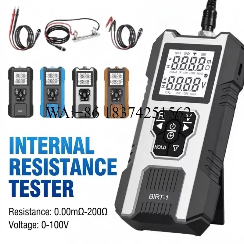 Wmwmnu High Precision Battery Internal Resistance Tester 0-100V Voltage Meter for 18650 Lithium Iron Lead-acid Ni-MH Ni-Cd