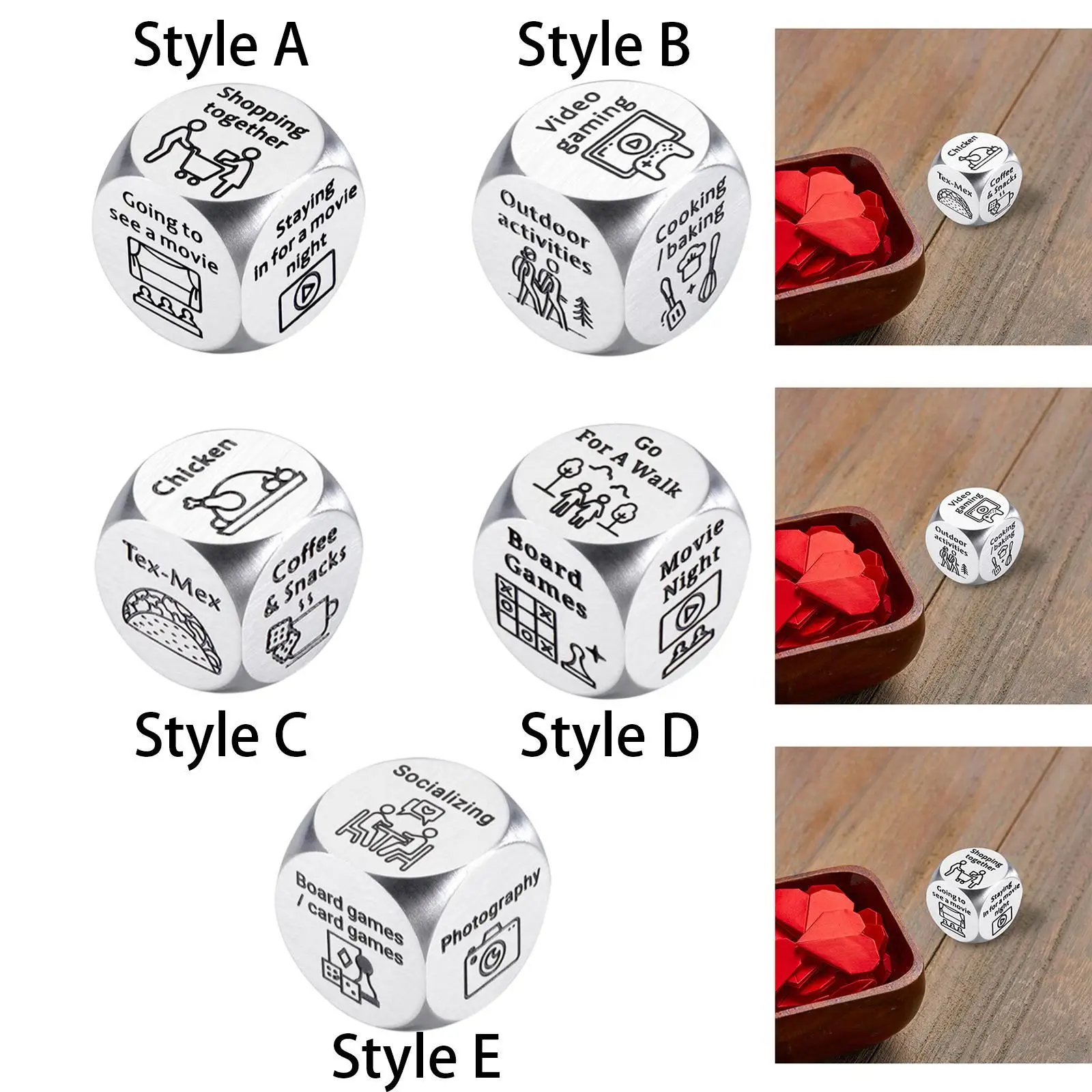 

Cubes for Decisions, Gifts for Couples, Game for Husband And Wife, Dating And Honeymoon