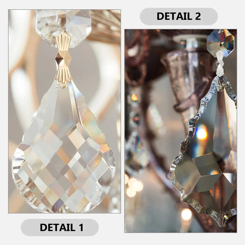 

300 Pcs Crystal Connector Metal Chip Clips Accessories Silver Aluminum Alloy Ceiling Light