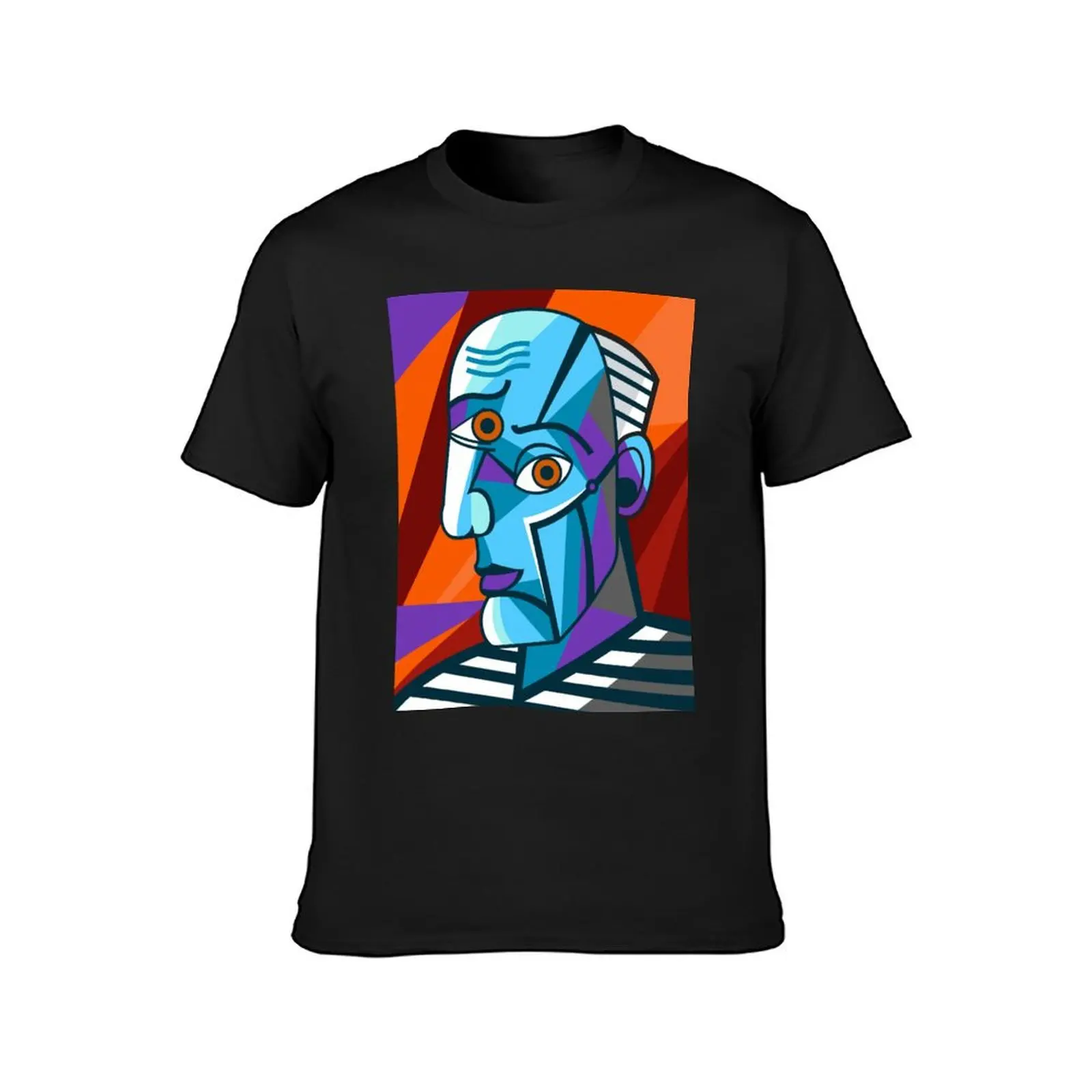 cubist painter portrait T-Shirt plain graphics boys whites black t-shirts for men