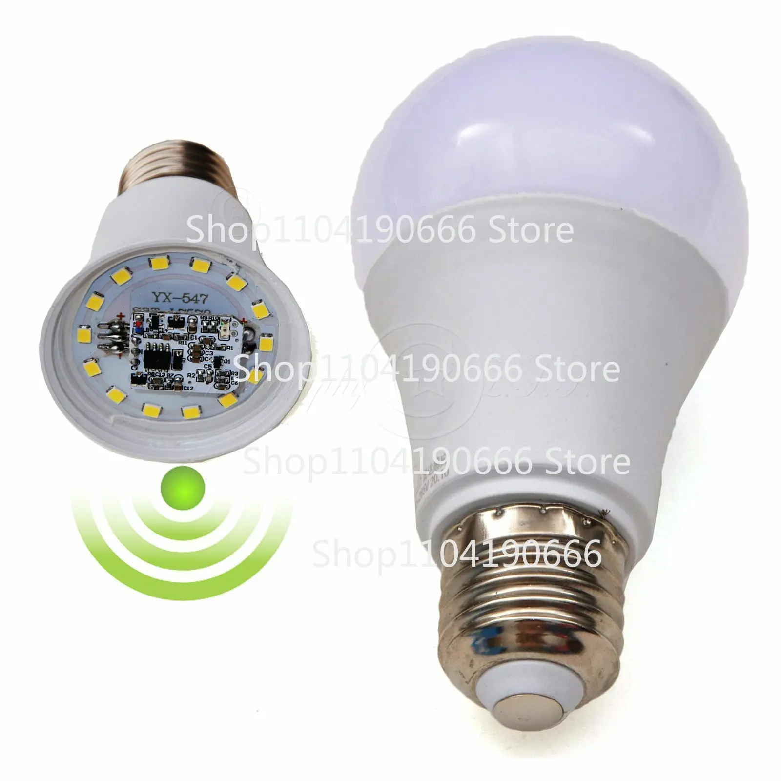 Radar Sensor Motion Detect Switch E27 LED Lamp For IP Camera Lighting Anti Thef